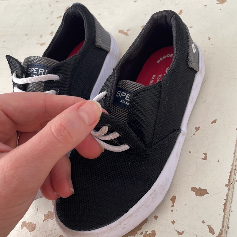 Toddler Boys Black Sperry Top-Sider Sneaker - Size 9 - Picture 10 of 11